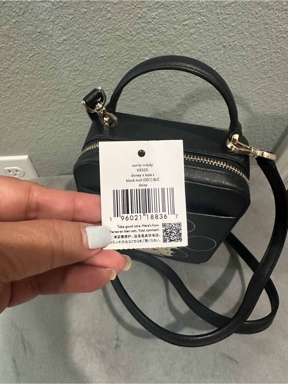 Kate Spade X Black Minnie Mouse Vanity Crossbody - Picture 3 of 5